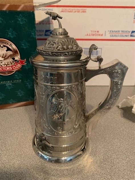 Budweiser Anheuser Busch Collectors Club 125th Anniversary Stein