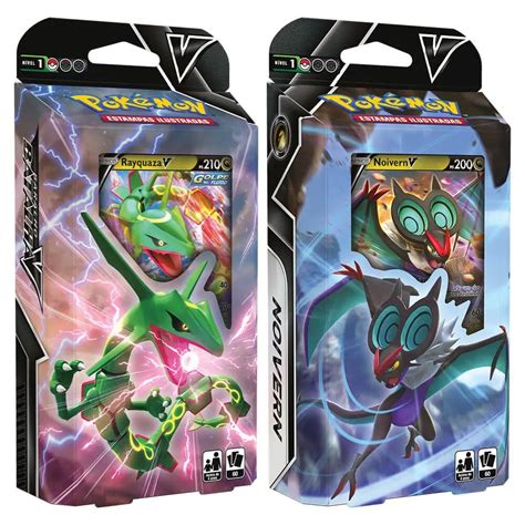 Caixa Pokemon Baralho Rayquaza Ou Noivern V Original Copag Shopee Brasil