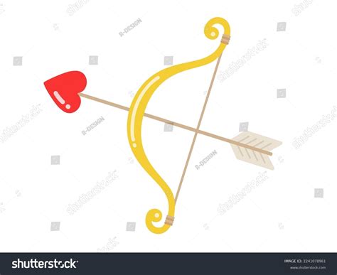 Illustration Cupids Bow Arrow Stock Vector Royalty Free 2241078961