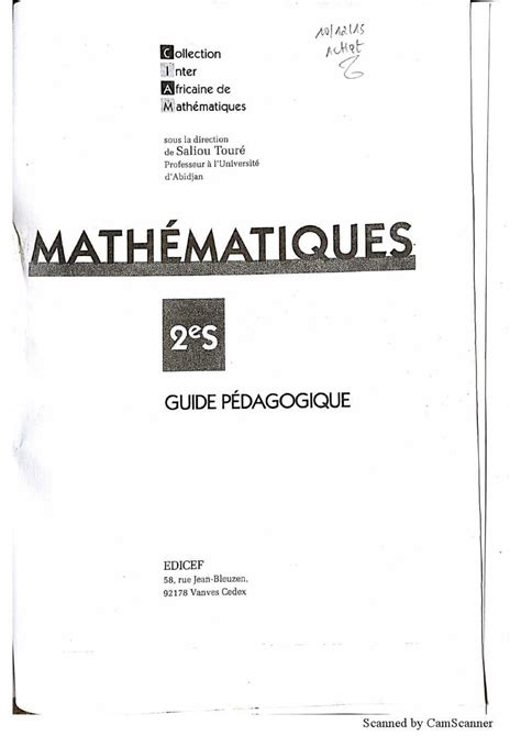 Solution Guide P Dagogique Nde C Ciam Compressed Studypool