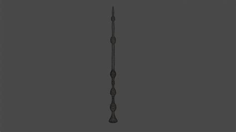 Dumbledore Elder Wand Harry Potter - 3D Model by TriDsign