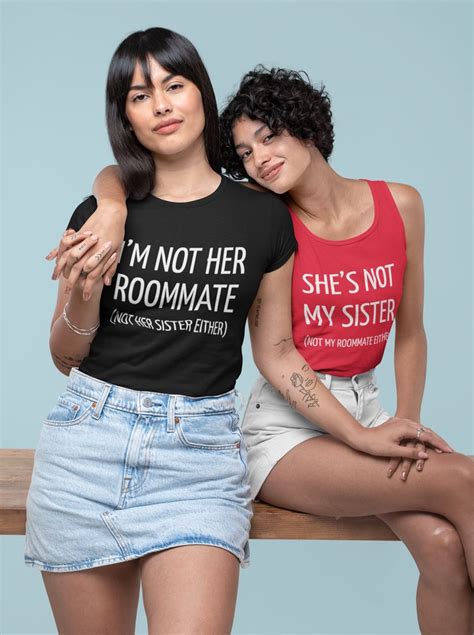 Lesbian Couple Tank Im Not Her Roommate Lesbian Tank Top Gay Women