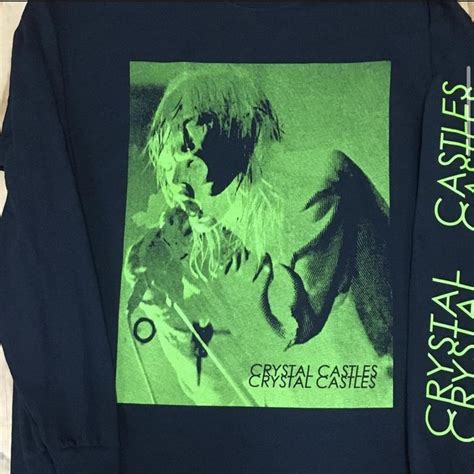 Crystal Castles Edith Frances Green Tour Longsleeve... - Depop