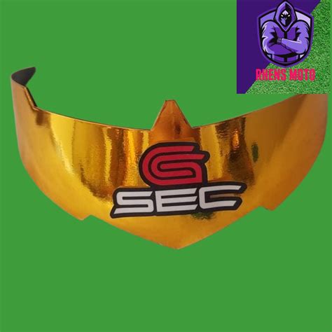 Spoiler For Sec Helmets Universal Type Note Free Sec Logo Sticker