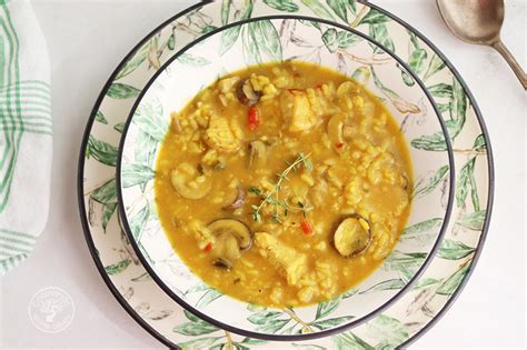 Arroz Caldoso De Pollo Y Champi Ones Cocinando Entre Olivos