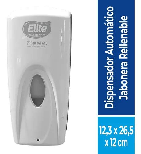 Dispensador Automático Jabonera Rellenable Color Blanco