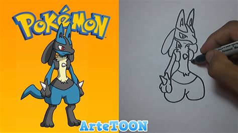 Cómo Dibujar A Lucario Pokémon How To Draw Lucario Youtube