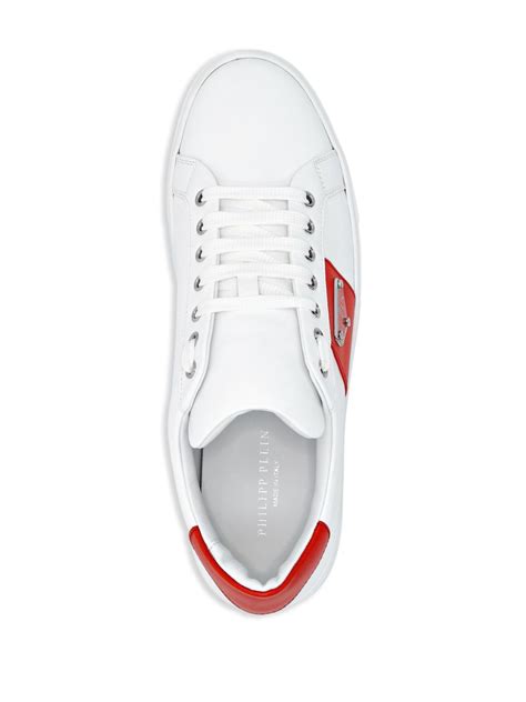 Philipp Plein Logo Plaque Panelled Sneakers White Farfetch