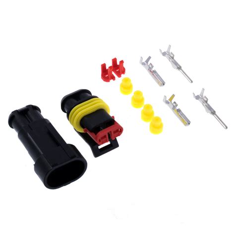 Комплект роз'ємів тато-мама автомобільні, на кабель, герметичні 2 ...