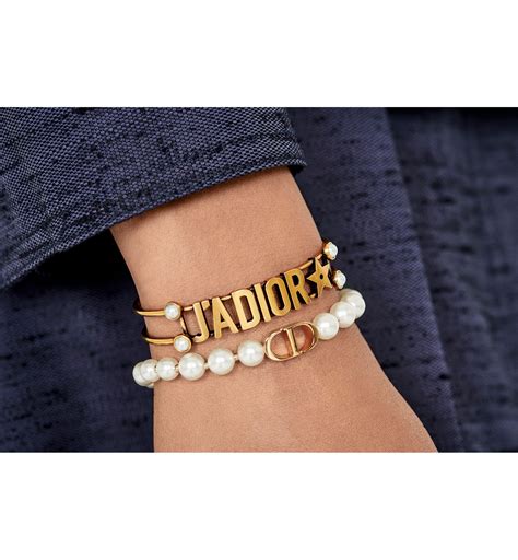 30 Montaigne Bracelet Gold-Finish Metal and White Resin Pearls | DIOR ...