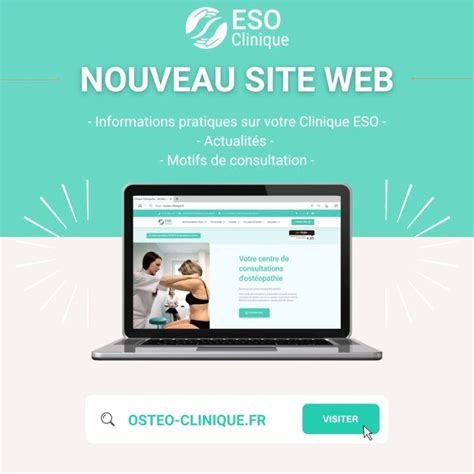 Nouveau La Clinique Eso Lance Son Site Web Osteo Clinique