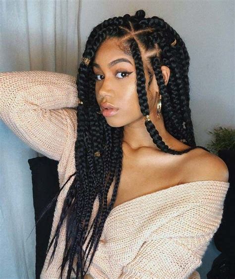 The Complete Guide To Box Braid Sizes In 2020 Braids For Short Hair