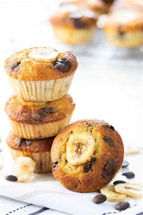 Chocolate Chip Banana Muffins Errens Kitchen