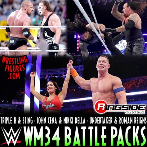 WWE Battle Packs WrestleMania 34 WWE Toy Wrestling Action Figures By