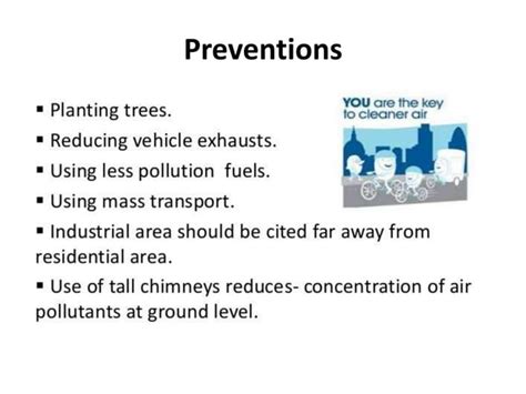 Air pollution prevention & control