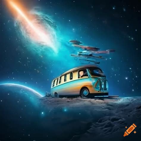 Ultra Realistic Render Of Volkswagen Bus As A Starship On Craiyon