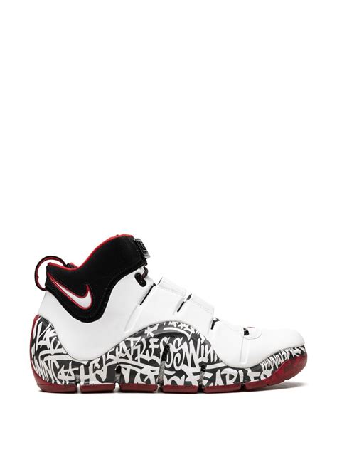 Nike Zoom Lebron 4 "Graffiti 2023" Sneakers | White | FARFETCH