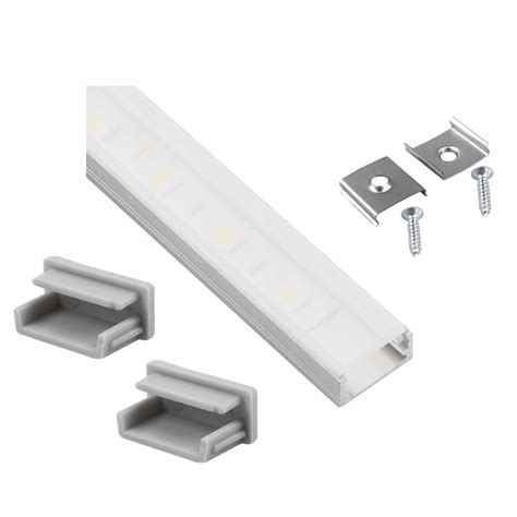 Profil LED Aluminiowy do Taśm 10mm Nawierzch Mleczny Klosz 1m Aluminium