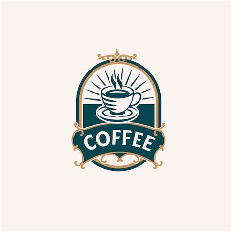 Plantilla De Logotipo De Cafeter A Cl Sica Vector Premium