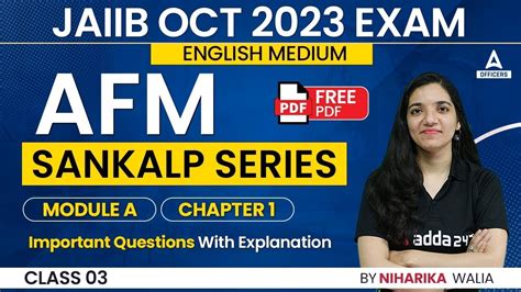 Jaiib October Jaiib Afm English Medium Module A Chapter