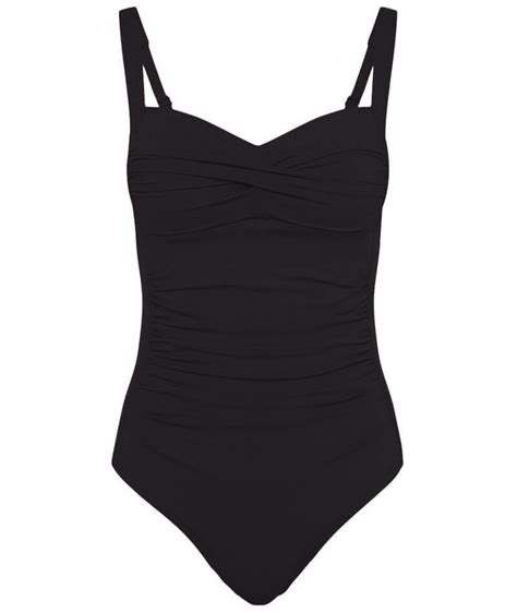 Sea Level Eco Essentials Twist Front A Dd Cup One Piece Swimsuit Bla Curvy Bras