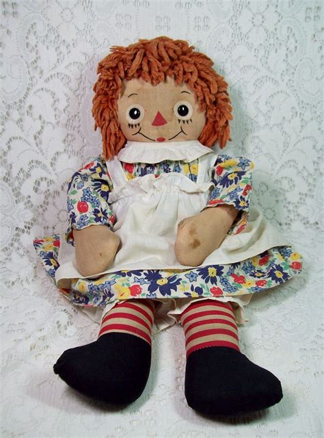 Georgene Raggedy Ann Doll Pair Of Silsby Raggedy Ann And Andy Dolls Made By Georgene Novelties