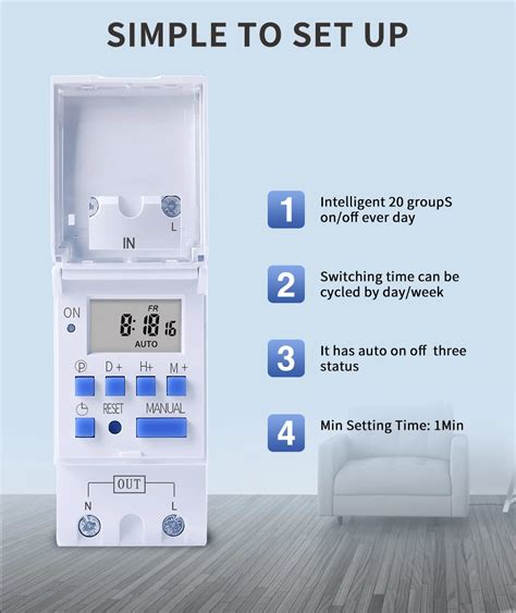 New Type Din Rail Wire Weekly Days Programmable Digital Time Switc