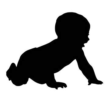 Baby Crawling Silhouette at GetDrawings | Free download