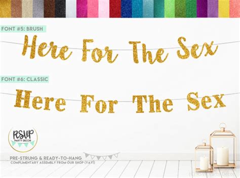 Here For The Sex Banner Gender Reveal Banner Boy Or Girl Etsy