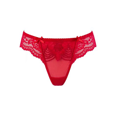 Verführerischer String aus zarter Spitze rot Slips Strings Club Hot Fashion Odretto