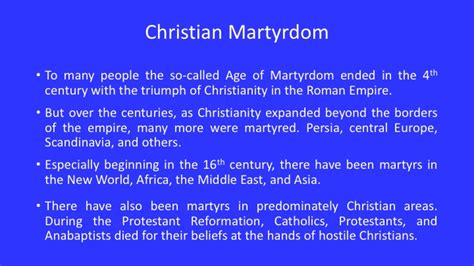 Christian Martyrdom