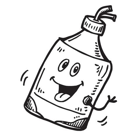 Cute Hot Sauce Vector Illustration Doodle Line Art Premium AI Generated Vector