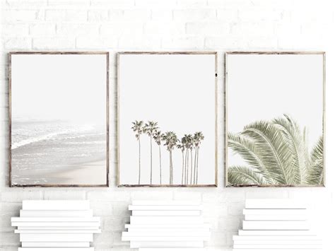 Set Of 3 Prints Coastal Wall Art Large Wall Art Prints Etsy