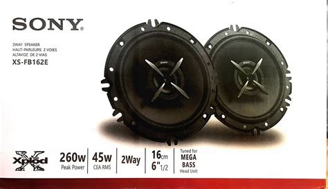 Black Sony Xplod Car Speakers Xs Fb162e At Rs 1399pair In Betul Id 2853199899055