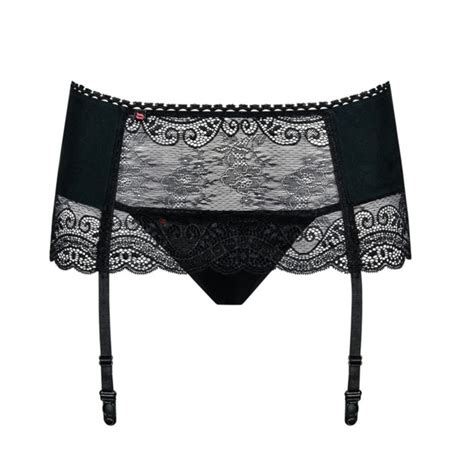 Porte Jarretelles Et String Miamor Lingerie Femme Dessous Ensemble