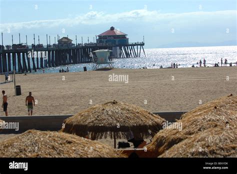 Huntington Beach Pier Stock Photo Alamy