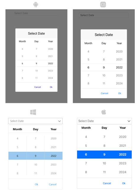 NET MAUI DatePicker Documentation Getting Started Telerik UI For