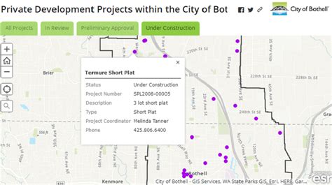 City Interactive Maps Bothell Wa