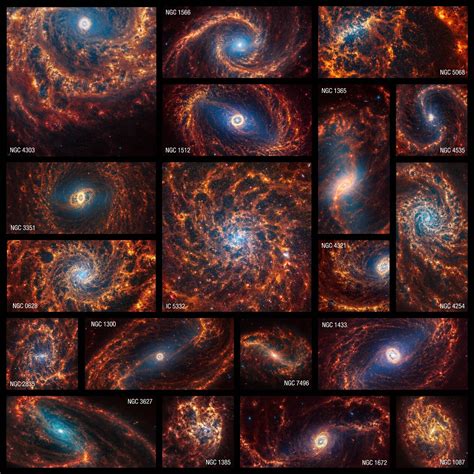 JWST releases 19 awe-inspiring images of spiral galaxies