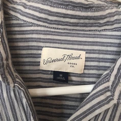 Universal Thread Blue And White Striped Button Down Depop