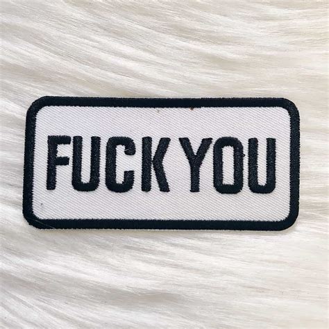 Fuck You Patch White Nowstalgia