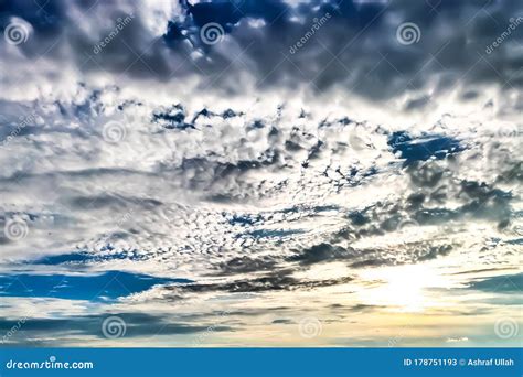 Beautiful Sunny Sky with Clouds Stock Image - Image of sunny, beautiful ...