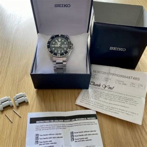 Seiko 5 Sea Urchin” Mens Black Watch Snzf17 Watchcharts Marketplace