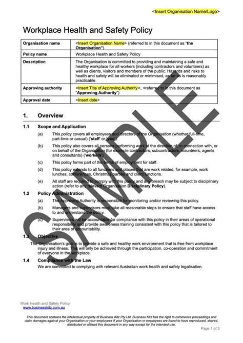 Safety Glasses Policy Template Prntbl Concejomunicipaldechinu Gov Co