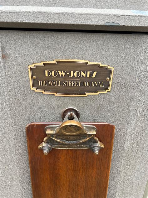 Mid-20th Century Dow Jones Wall Street Journal Broad Tape Ticker Tape