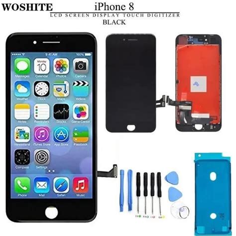 WOSHITE 4 7 Écran iPhone 8 Noir Complet LCD VITRE TACTILE SUR CHASSIS