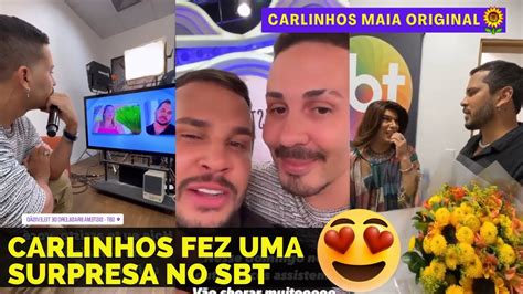 ELE ESTÁ NO SBT CARLINHOS FAZ HOMENAGEM PRO LUCAS NO SBT VEJA A