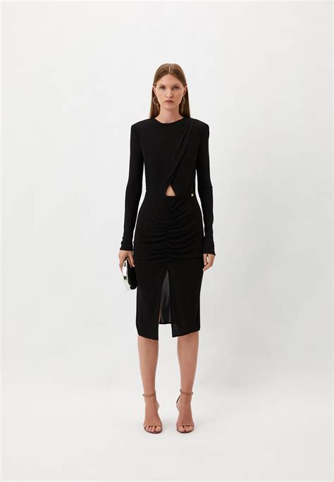 Платье Elisabetta Franchi, цвет: черный, RTLADP559001 — купить в ...