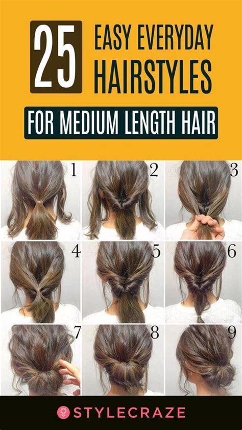 25 Easy And Stylish Hairstyles For Medium Length Hair Artofit