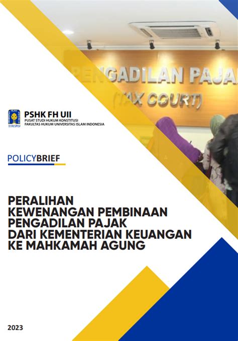 Policy Brief Peralihan Pembinaan Pengadilan Pajak Dari Kementerian